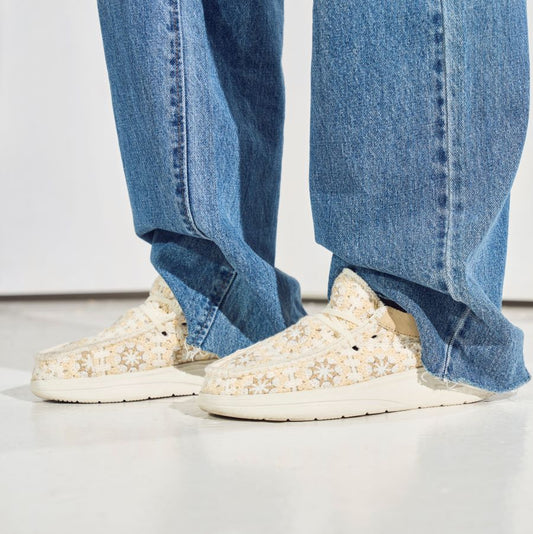 HEYDUDE Wendy Comf Cottage Crochet - Tan/Multi