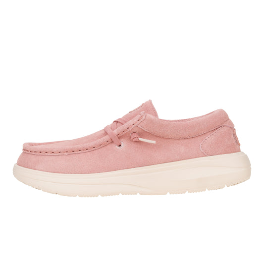 HEYDUDE Wendy Comf Suede - Rose Pink/Whisper Pink