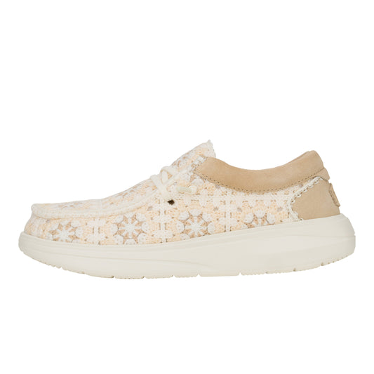 HEYDUDE Wendy Comf Cottage Crochet - Tan/Multi